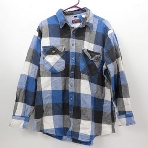 Elk Mont Tall Man Mens Size 2XL Flannel Plaid Button Jacket